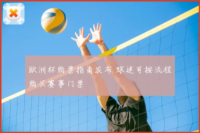 欧洲杯购票指南发布 球迷可按流程购买赛事门票